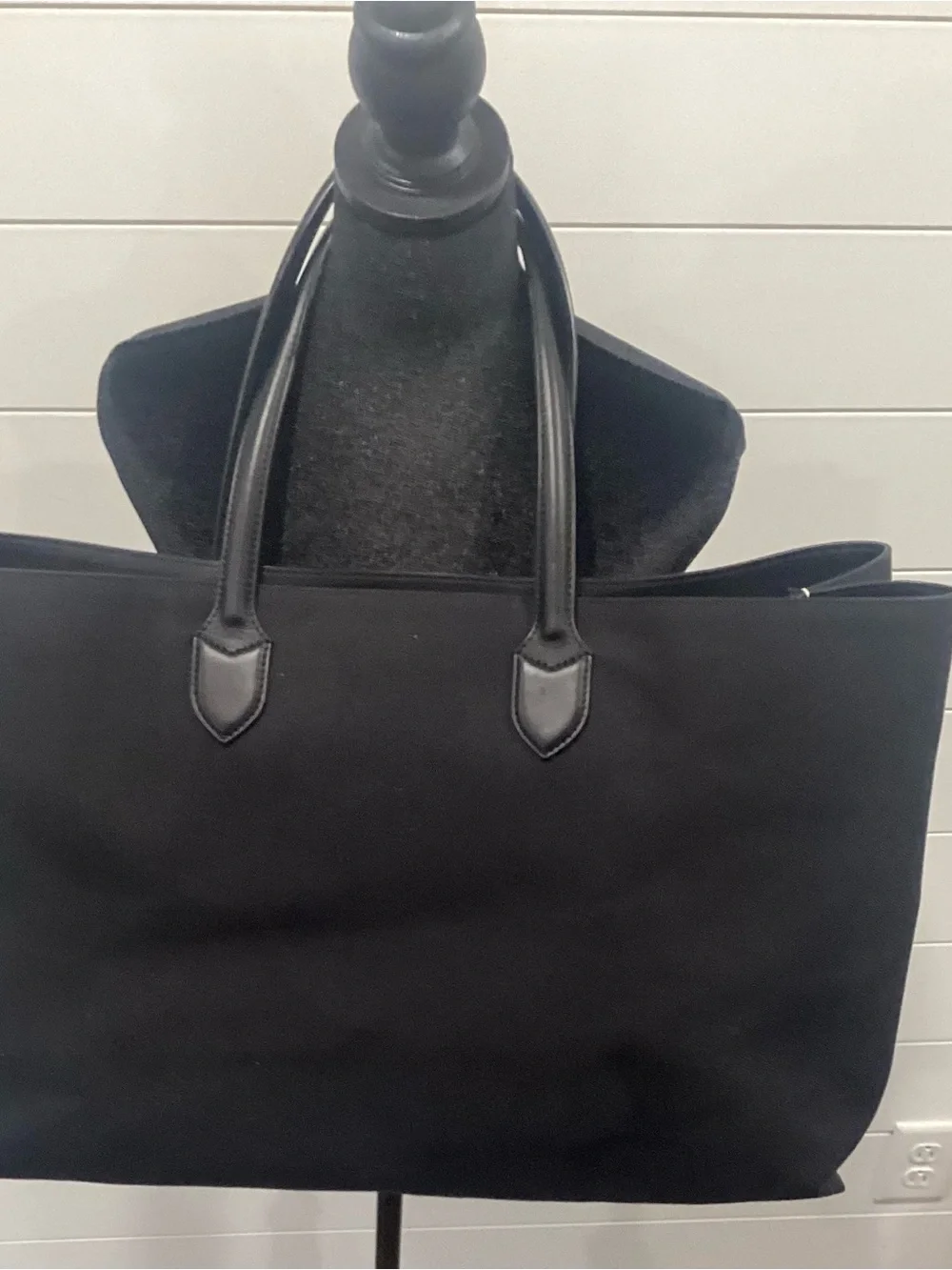 Burberry Black Canvas 'BURBERRY LONDON ENGLAND' Tote
